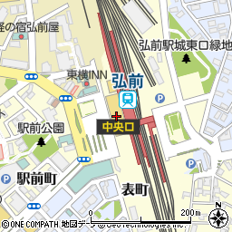キャンドゥ弘前駅ビル店周辺の地図
