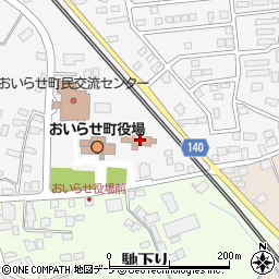 おいらせ町役場　中央公民館周辺の地図