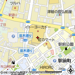 ポッポ 弘前店周辺の地図