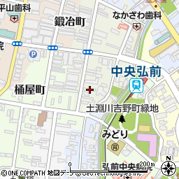 青森県弘前市新鍛冶町94周辺の地図