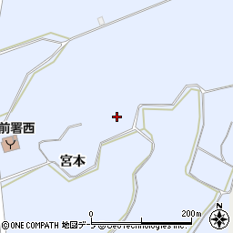 青森県弘前市鳥井野宮本周辺の地図