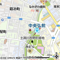 青森県弘前市北川端町32周辺の地図