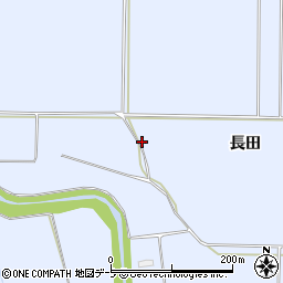青森県平川市新屋長田周辺の地図
