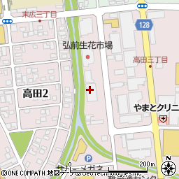 高瀬物産株式会社弘前営業所周辺の地図