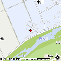 青森県弘前市真土東川167周辺の地図