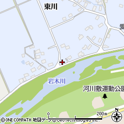 青森県弘前市真土東川187周辺の地図