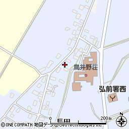 青森県弘前市鳥井野長田163周辺の地図