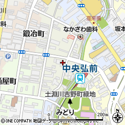 青森県弘前市北川端町24周辺の地図