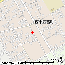 青森県十和田市西十五番町周辺の地図