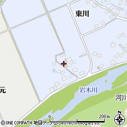 青森県弘前市真土東川165周辺の地図