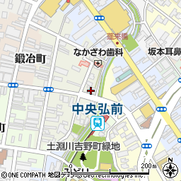 青森県弘前市北川端町18周辺の地図