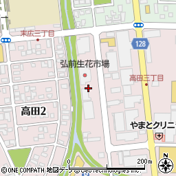 株式会社日配運輸　弘前営業所周辺の地図