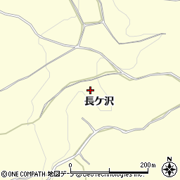 青森県弘前市兼平長ケ沢周辺の地図