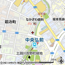 青森県弘前市北川端町15周辺の地図