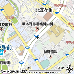 青森県弘前市南瓦ケ町周辺の地図