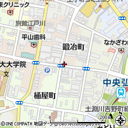 酒のソクハイ弘前鍛冶町店周辺の地図