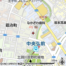 青森県弘前市北川端町13周辺の地図
