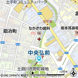 青森県弘前市北川端町11周辺の地図