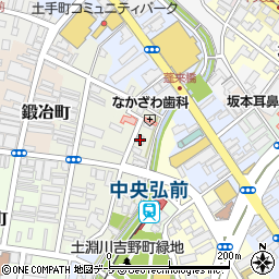青森県弘前市北川端町12周辺の地図