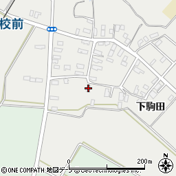 青森県平川市荒田下駒田176周辺の地図