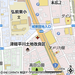 ココス弘前高田店周辺の地図