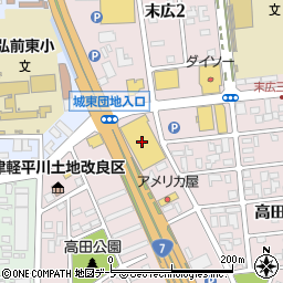ＴＳＵＴＡＹＡ　ワンダーグー弘前店周辺の地図