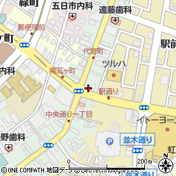 弘前駅前商店街振興組合周辺の地図