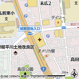 ＴＳＵＴＡＹＡ弘前店周辺の地図