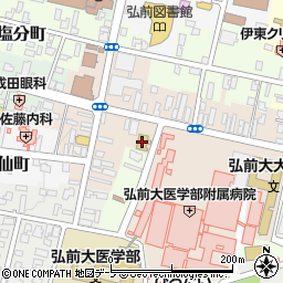 弘前大学医学部コミュニケーションセンター周辺の地図
