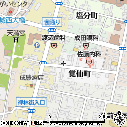青森県弘前市覚仙町41周辺の地図