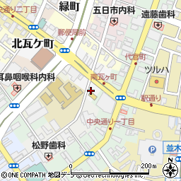 青森県弘前市北瓦ケ町4周辺の地図