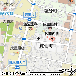 青森県弘前市覚仙町37周辺の地図