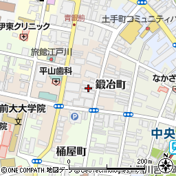 青森県弘前市鍛冶町33周辺の地図