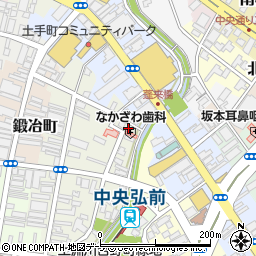 青森県弘前市北川端町2周辺の地図