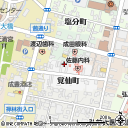 青森県弘前市覚仙町29周辺の地図