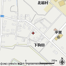 青森県平川市荒田下駒田148周辺の地図