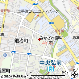 青森県弘前市新鍛冶町17周辺の地図