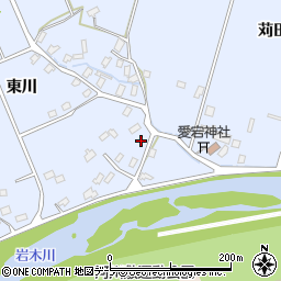青森県弘前市真土東川206周辺の地図