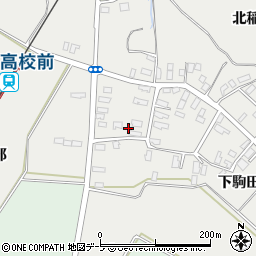 青森県平川市荒田下駒田180周辺の地図