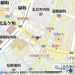 青森県弘前市北瓦ケ町3周辺の地図