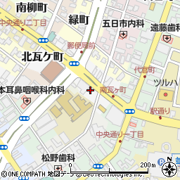 吉野家弘前中央通り店周辺の地図