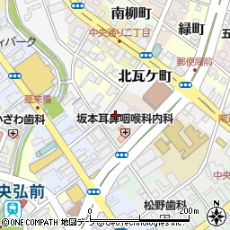 青森県弘前市坂本町周辺の地図