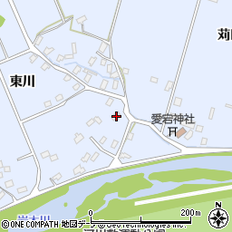 青森県弘前市真土東川207周辺の地図