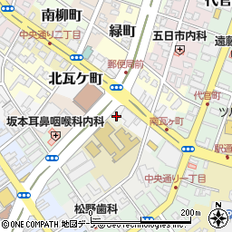 青森県弘前市中瓦ケ町15周辺の地図