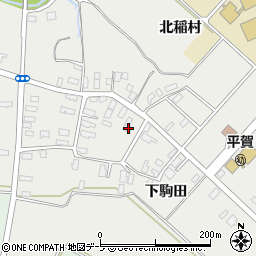 青森県平川市荒田下駒田160-1周辺の地図