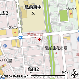 文化シヤッターサービス株式会社　弘前サービスステーション周辺の地図