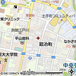 青森県弘前市鍛冶町19周辺の地図