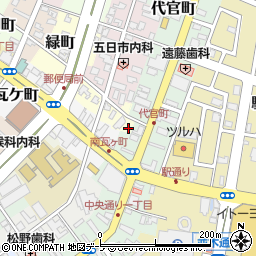 青森県弘前市緑町1周辺の地図