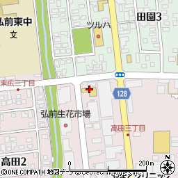 パワーデポ弘前店周辺の地図