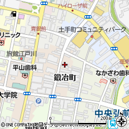 青森県弘前市鍛冶町11周辺の地図
